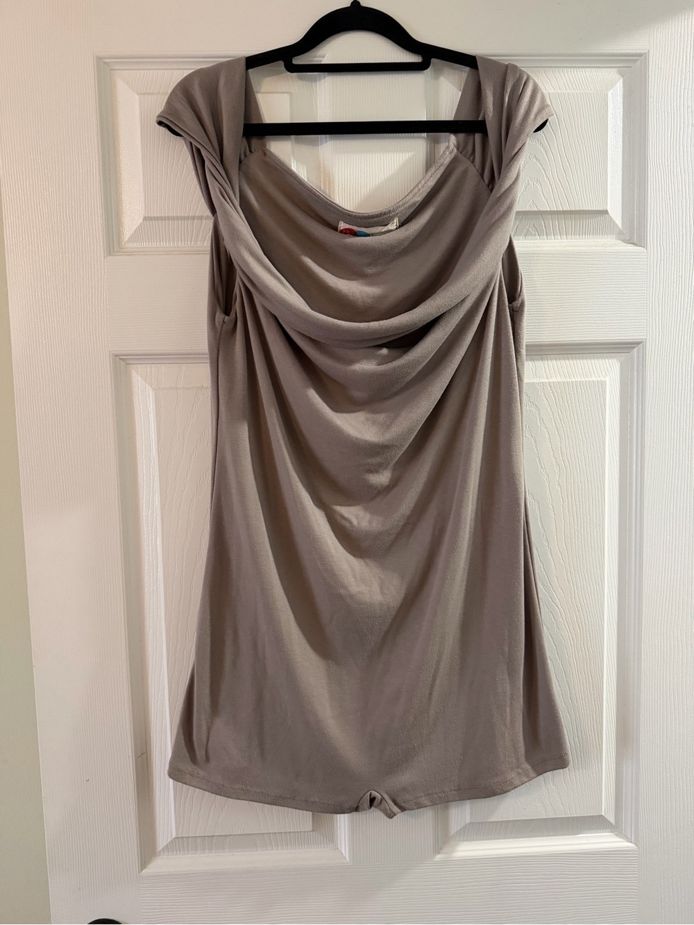 FP Beach Sleeveless Taupe cowl Neck Jumpsuit